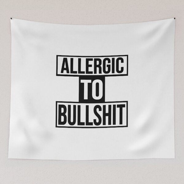 Item preview, Allergic to Bullshit designed and sold by LadyHustle.