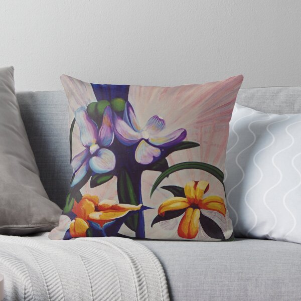 Flower Light Throw Pillow