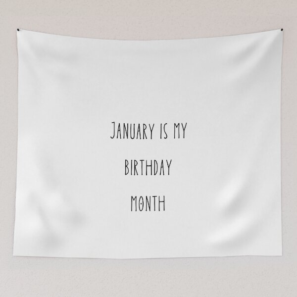 Item preview, January Birthday Quotes Aesthetic designed and sold by erion-store.