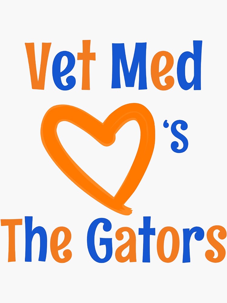 "UF Vet Med" Sticker for Sale by margothirsch | Redbubble