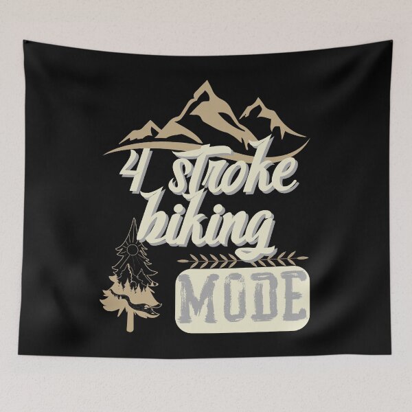 Item preview, 4 stroke biking mode, forest river sun inside tree pine designed and sold by movie-popcorn.