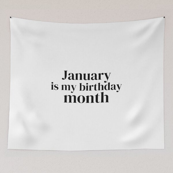 Item preview, January Birthday Quotes Aesthetic designed and sold by erion-store.