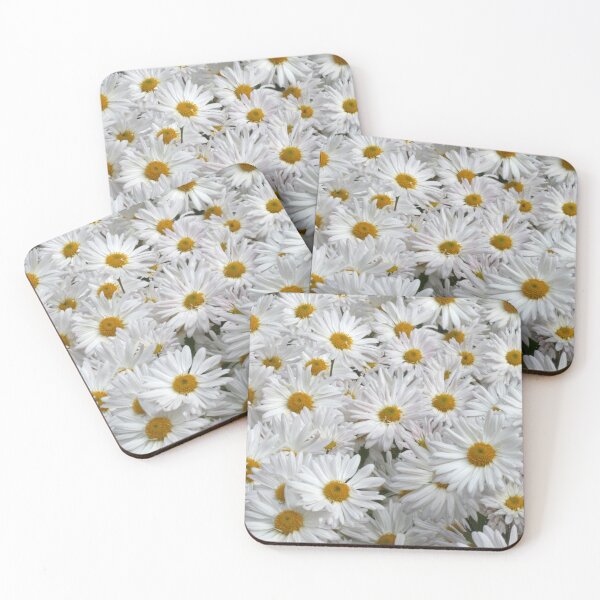 Item preview, White chamomiles on nature background designed and sold by olena2552.