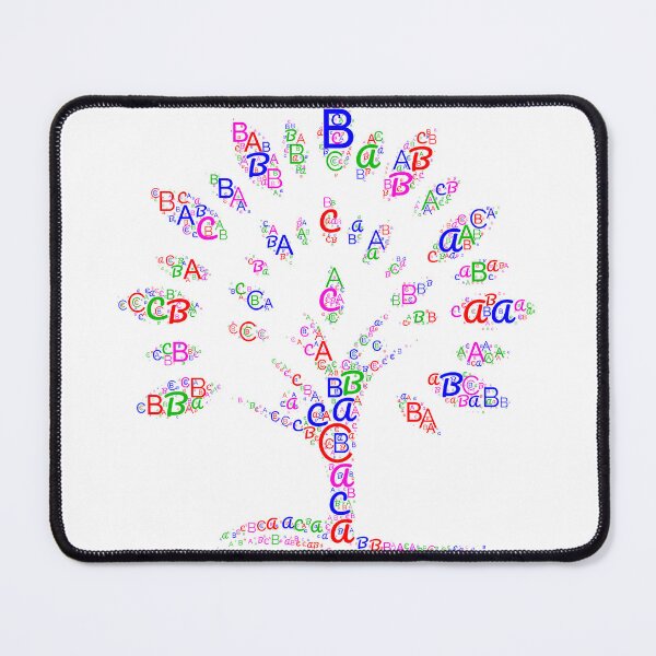 Item preview, Alphabet word cloud is wrapped into a tree shape you will love it. designed and sold by ElmonirPress.