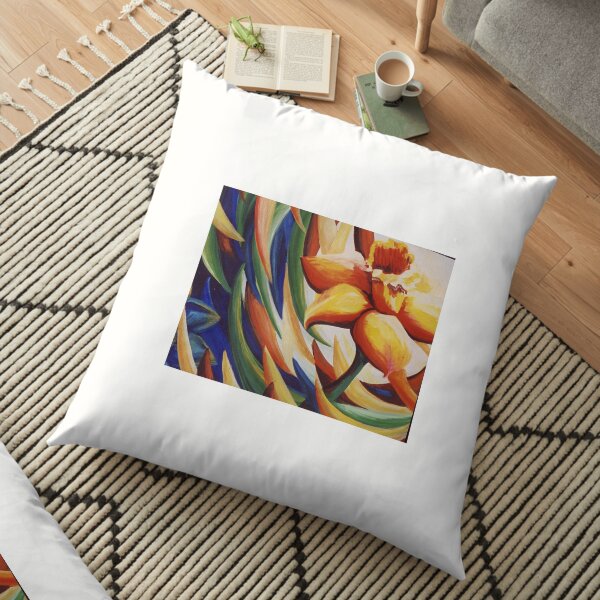 Daffodil Dance Floor Pillow