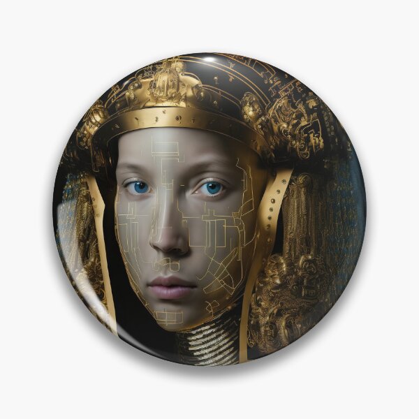 Item preview, A girl with chic earrings dark egyprian portrait designed and sold by osssoconcept.