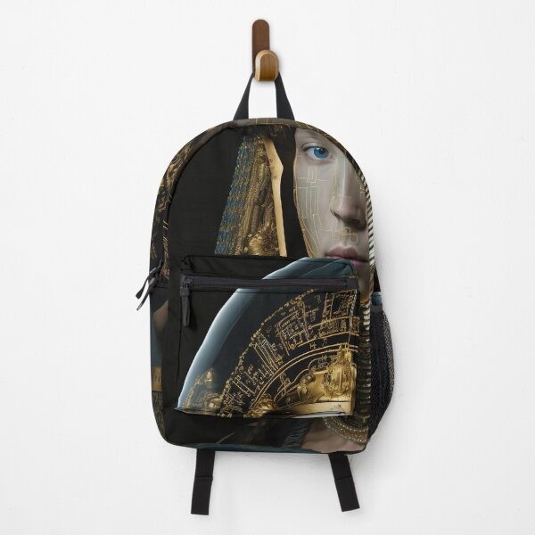 Item preview, A girl with chic earrings dark egyprian portrait designed and sold by osssoconcept.