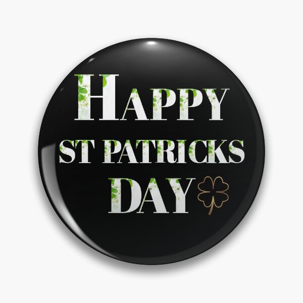 Item preview, Happy St. Patrick’s Day, white text designed and sold by HarriPaloma.