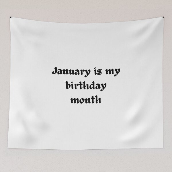 Item preview, January Birthday Quotes Aesthetic designed and sold by erion-store.