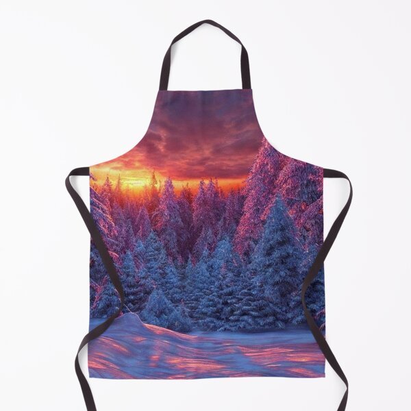 Item preview, Sunset in the snowy forest #3 designed and sold by Yarora.ai.