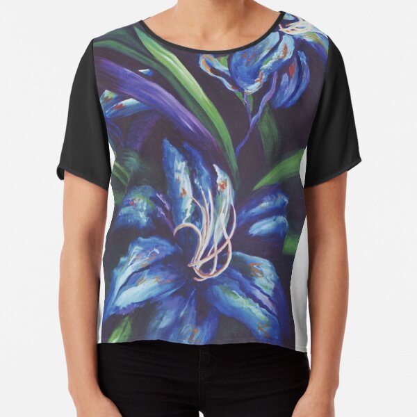 Blue Rhapsody Chiffon Top