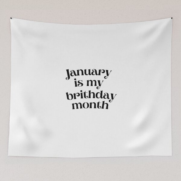 Item preview, January Birthday Quotes Aesthetic designed and sold by erion-store.