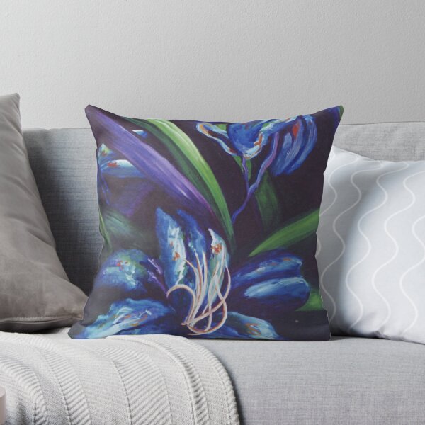 Blue Rhapsody Throw Pillow