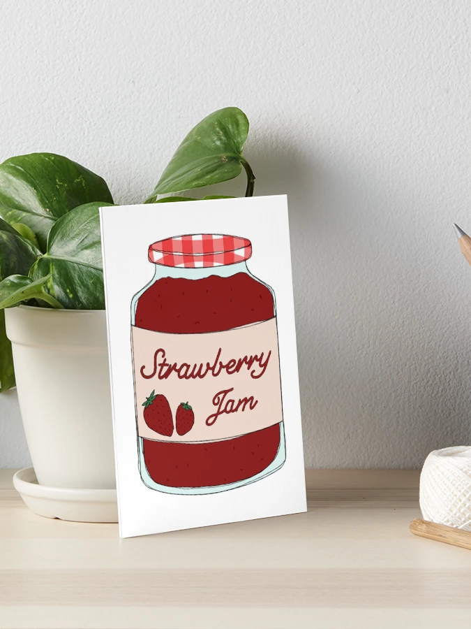 Strawberry Jam Illustration | Art Board Print