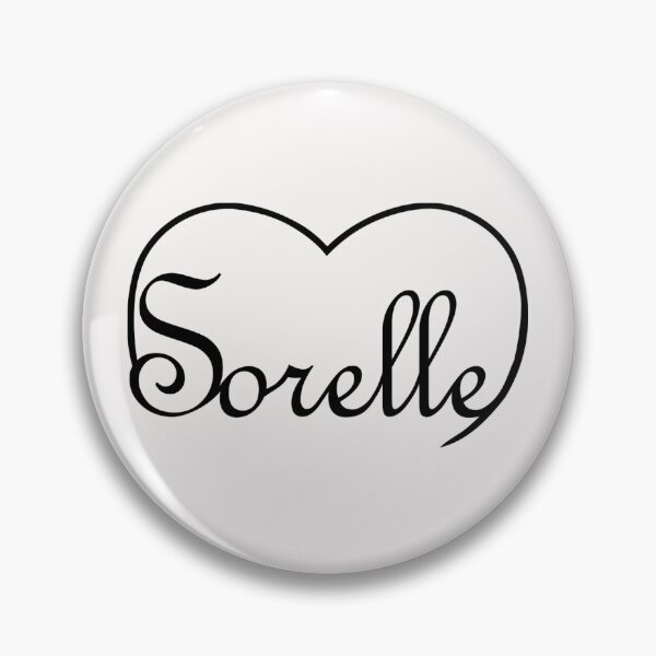 Item preview, Italian word Sorelle / Sisters in the top of a heart designed and sold by SunnyDazDesign.
