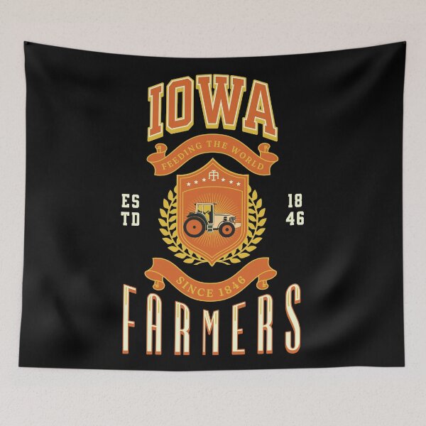 Item preview, Iowa Farmers Collegiate Style Design designed and sold by DancingBuddha.