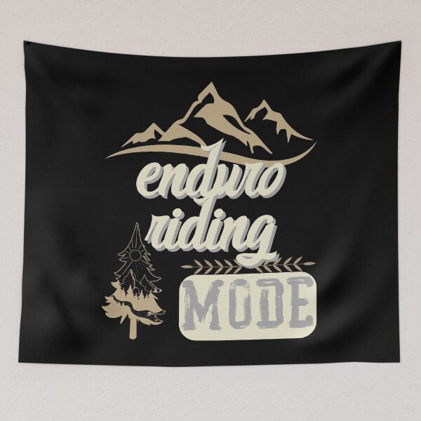 Item preview, enduro riding mode, forest river sun inside tree pine designed and sold by movie-popcorn.
