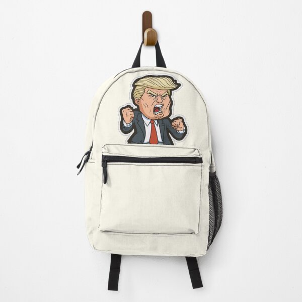 Item preview, Donald Trump screaming cartoon sticker designed and sold by ExplodedToons.