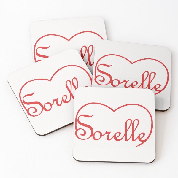 Item preview, Italian word Sorelle / Sisters in the top of a heart - red designed and sold by SunnyDazDesign.