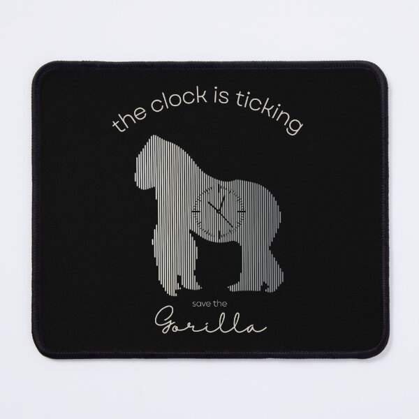 Item preview, Save The Gorilla The Clock is Ticking Throw Blanket designed and sold by MagicWolfStar.