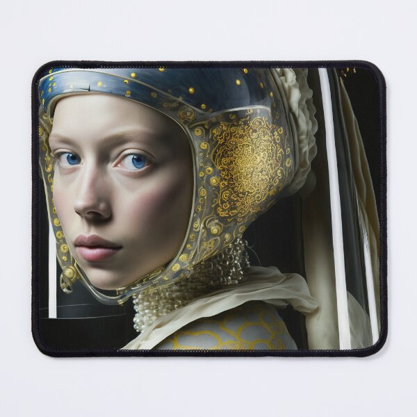 Item preview, A brave girl portrait with hidden earrings designed and sold by osssoconcept.