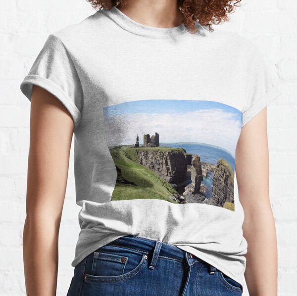 Seastacks and Ruined Castle Classic T-Shirt