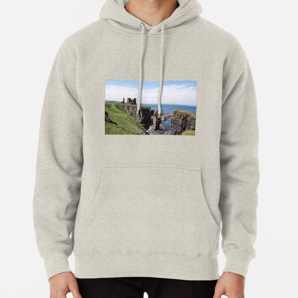 Seastacks and Ruined Castle Pullover Hoodie
