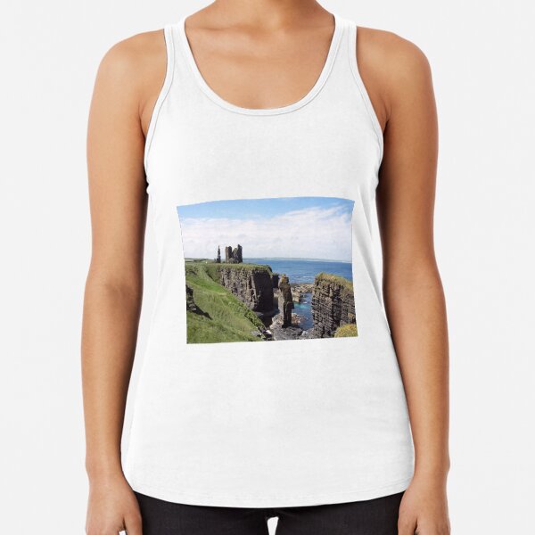Seastacks and Ruined Castle Racerback Tank Top