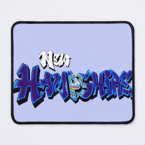 Item preview, Vintage New Hampshire Flag Graffiti - Blue - Available on stickers socks mugs and more designed and sold by Dude Stuff.