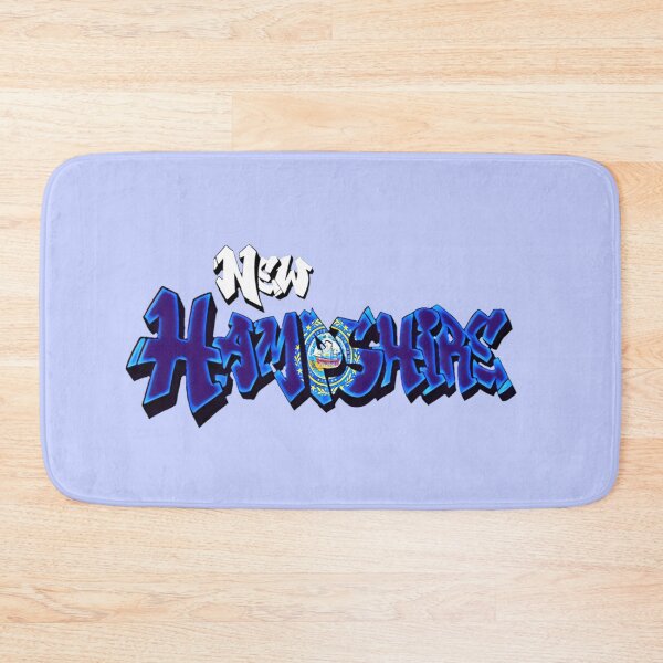 Item preview, Vintage New Hampshire Flag Graffiti - Blue - Available on stickers socks mugs and more designed and sold by Dude  Stuff.