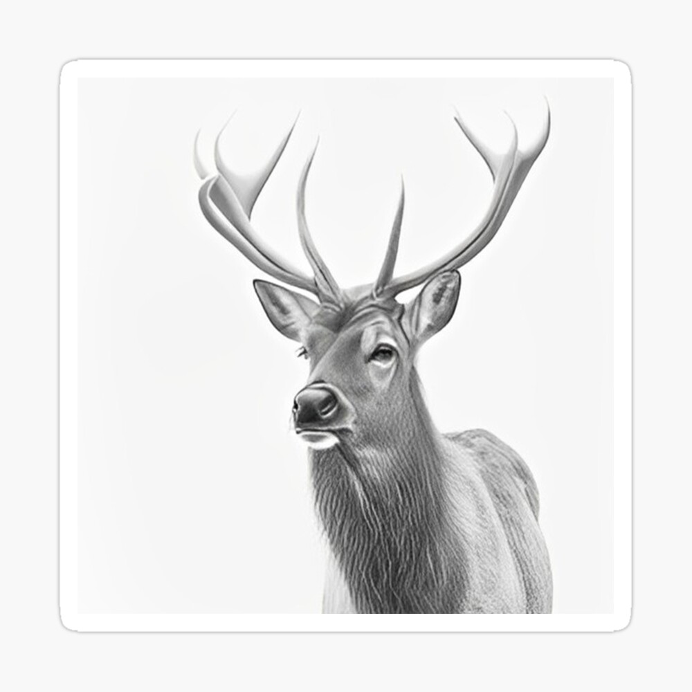 Deer Drawing Pencil Vector Images (over 250)