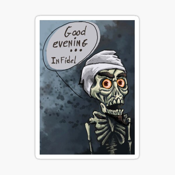 "Achmed, Jeff Dunham" Sticker for Sale by Elbittar Redbubble