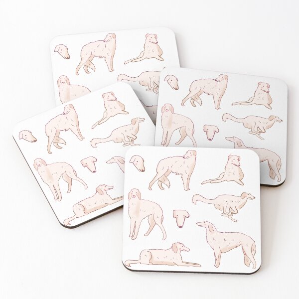 Item preview, Cute borzoi pattern  designed and sold by Mayarart.