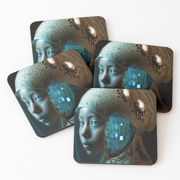 Item preview, A girl with chip earrings  designed and sold by osssoconcept.