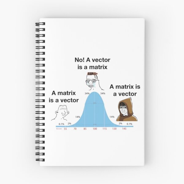 Item preview, Linear Algebra Vector Matrix Meme designed and sold by coolcat4023.