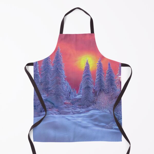 Item preview, Sunset in the snowy forest #4 designed and sold by Yarora.ai.