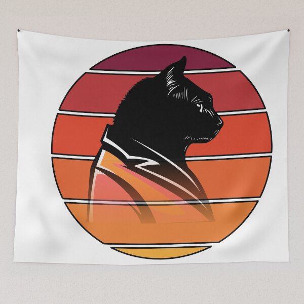 Item preview, Cat Watching Sunset Scene designed and sold by Marvelpic.