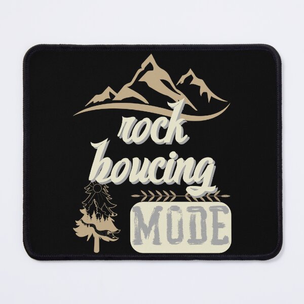 Item preview, rock boucing mode, forest river sun inside tree pine designed and sold by movie-popcorn.