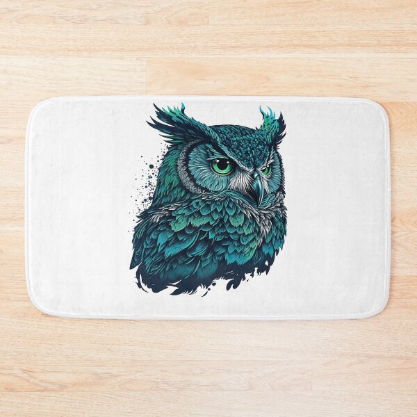 Item preview, mystic owl - green and blue designed and sold by kyshaspace.