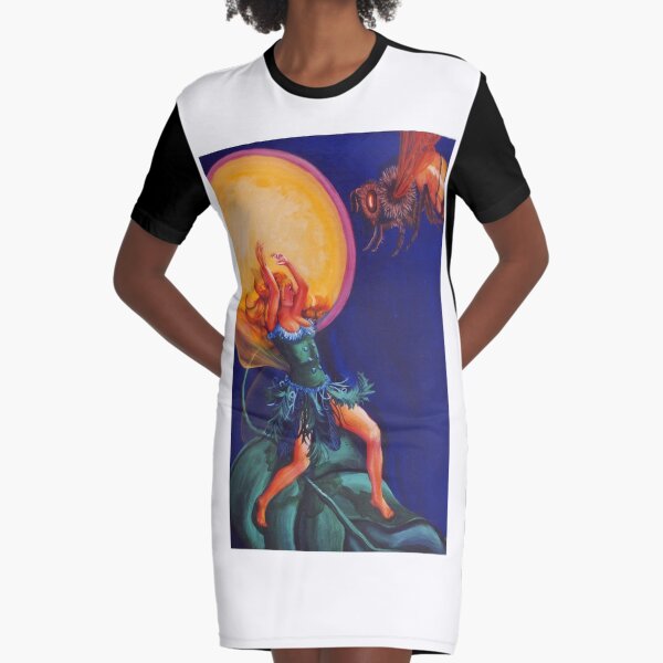 The Spell of the Bees Graphic T-Shirt Dress