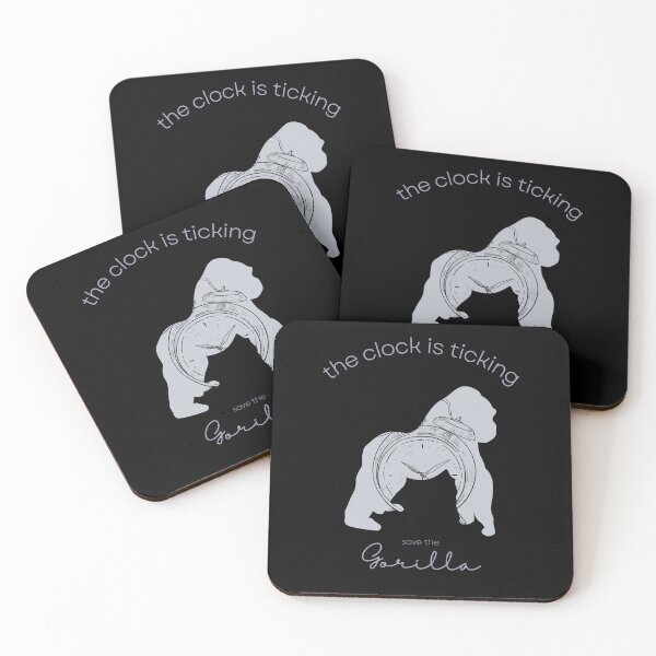 Item preview, Save The Gorilla The Clock is Ticking Apron designed and sold by MagicWolfStar.