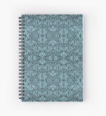 Cuaderno de espiral Caleidoscopio Vintage Endpaper (cian)