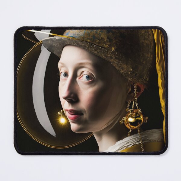 Item preview, A time travel woman with earrings designed and sold by osssoconcept.