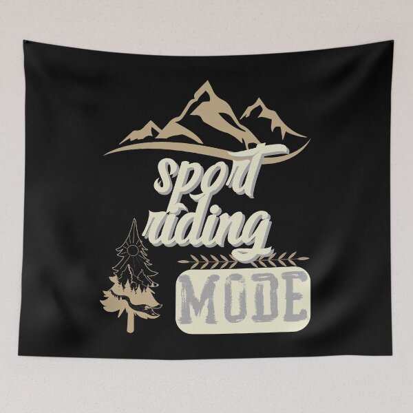 Item preview, sport riding mode, forest river sun inside tree pine designed and sold by movie-popcorn.