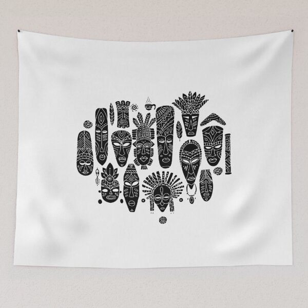 Item preview, Tribal masks designed and sold by Kudryashka.