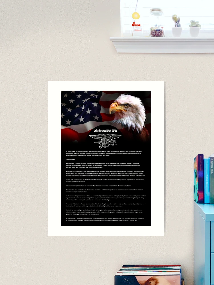 Beamter des Navy Seal Creed