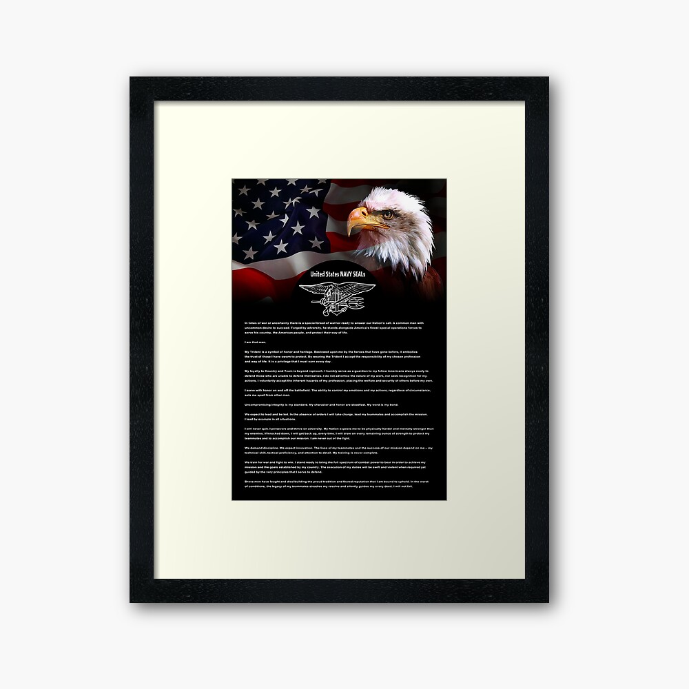 Beamter des Navy Seal Creed