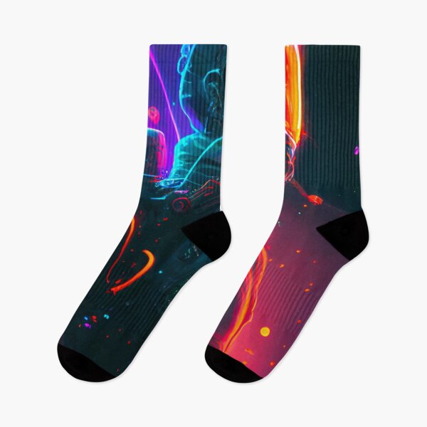 Item preview, Neon Cyberpunk Astronaut designed and sold by ArtMadeByAI.