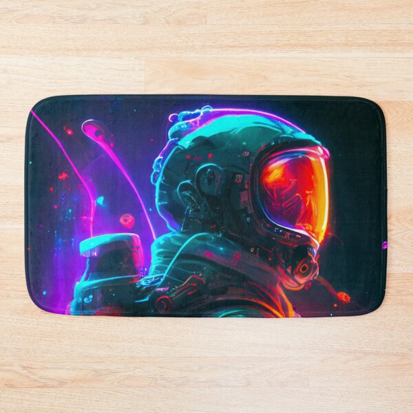 Item preview, Neon Cyberpunk Astronaut designed and sold by ArtMadeByAI.