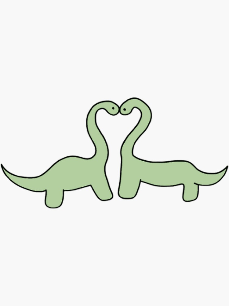 Discover Dinosaurs in Love Sticker